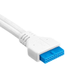 Premium Sleeved Front Panel Extension Kit 30cm — White