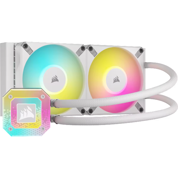 iCUE H100i ELITE CAPELLIX XT Liquid CPU Cooler, White (Certified Refurbished)