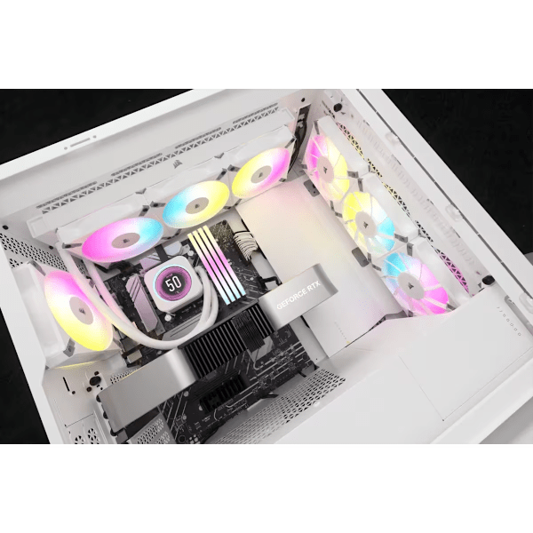 iCUE H150i ELITE LCD XT Display Liquid CPU Cooler, White (Certified Refurbished)