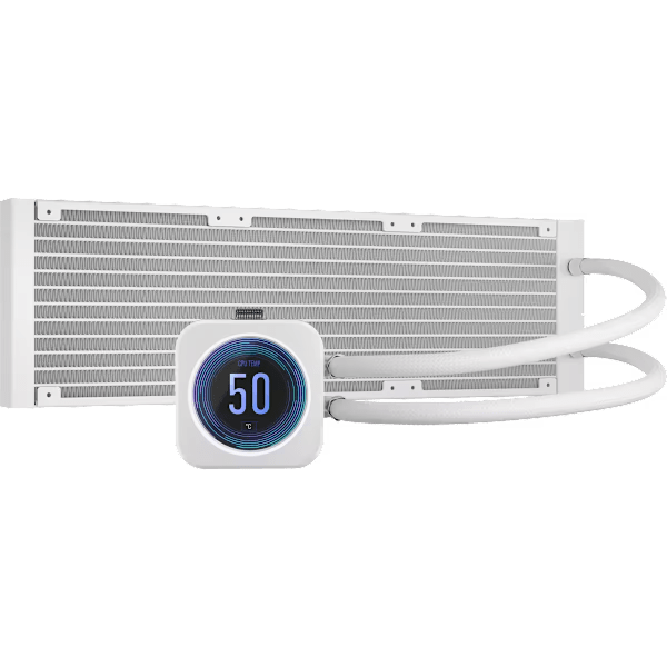 iCUE H150i ELITE LCD XT Display Liquid CPU Cooler, White (Certified Refurbished)