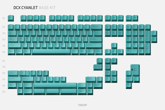 Drop + MiTo DCX Cyanlet Keycap Set