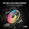 iCUE LINK LX140-R RGB 140mm PWM Reverse Fan Expansion