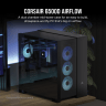 6500D AIRFLOW Mid-Tower Dual Chamber PC Case - Black