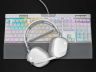 HS80 RGB WIRELESS Premium Gaming Headset with Spatial Audio — White
