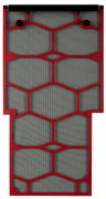 Crystal 570X Top Dust Filter, Red