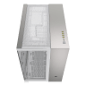 6500X Mid-Tower Dual Chamber PC Case - White/Satin Gray Aluminum