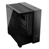 6500X Mid-Tower Dual Chamber PC Case - Black/Obsidian Aluminum