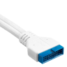 Premium Sleeved Front Panel Extension Kit 30cm — White