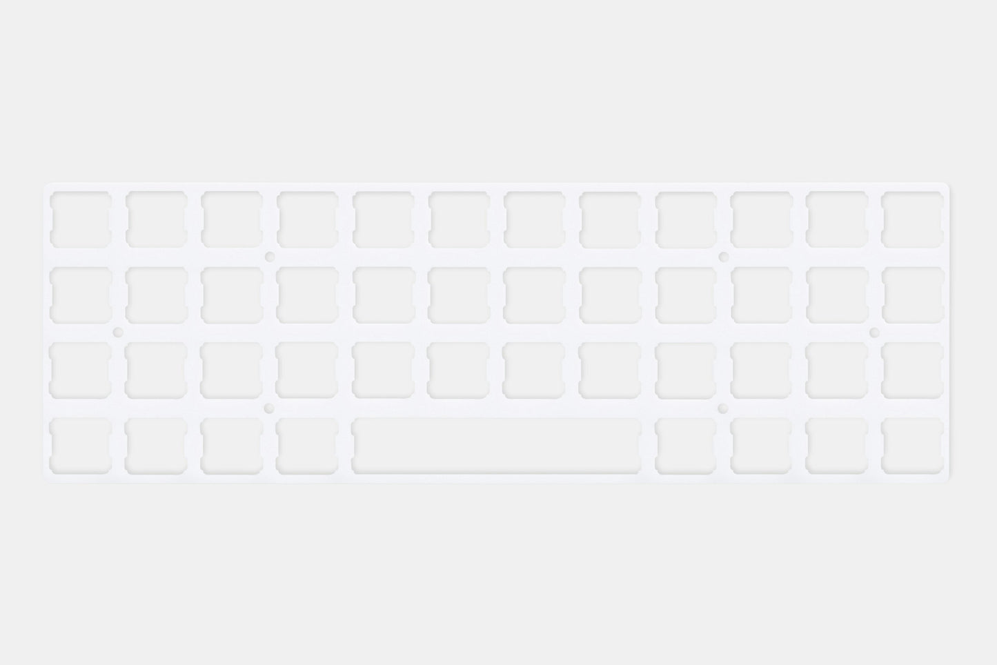 Drop + OLKB Planck Switch Plate - White POM