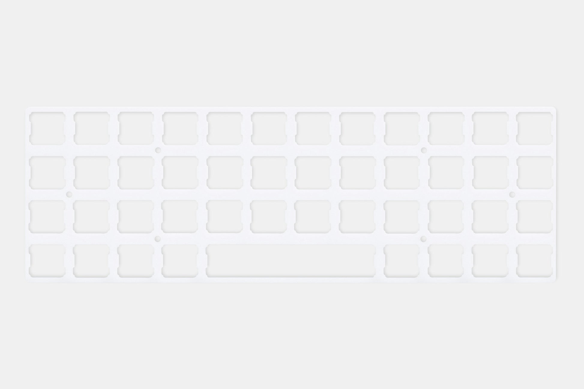 Drop + OLKB Planck Switch Plate - White POM