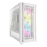 iCUE 5000D RGB AIRFLOW Mid-Tower Case, True White - 3x AF120 RGB ELITE - White Fans - iCUE Lighting Node PRO Controller - High-airflow Design