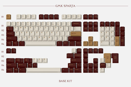 Drop GMK Sparta Custom Keycap Set - Base Kit