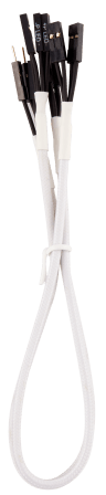 Premium Sleeved Front Panel Extension Kit 30cm — White