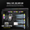 iCUE AF120 RGB SLIM 120mm PWM Fluid Dynamic Bearing Fan — Black Twin Pack