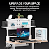 Multi Frame Pegboard Desk Organizer for Platform:4 - White