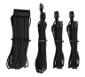 Premium Individually Sleeved PSU Cables Starter Kit Type 4 Gen 4 – Black
