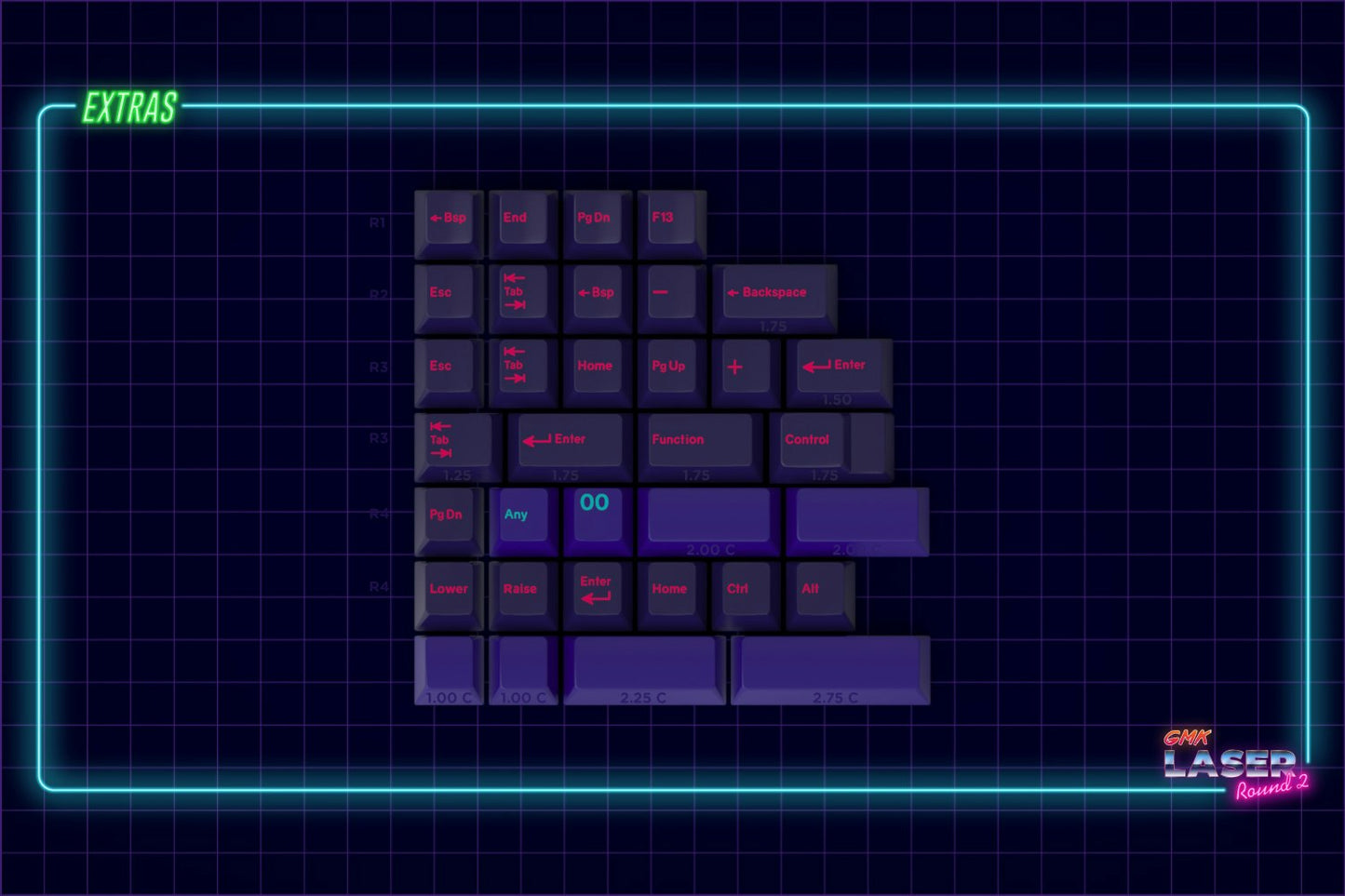 Drop + MiTo GMK Laser Custom Keycap Set - Extras