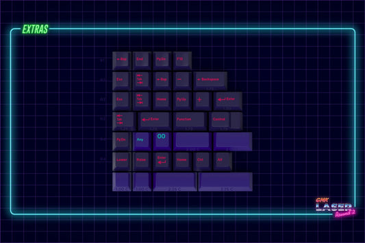 Drop + MiTo GMK Laser Custom Keycap Set - Extras