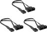 Hydro X Series Two-Way PWM Fan Splitter Cables (Three Pack)