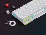K70 PRO MINI WIRELESS RGB 60% Mechanical Gaming Keyboard, Backlit RGB LED, CHERRY MX Blue, White, White PBT Keycaps