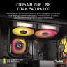 iCUE LINK TITAN 240 RX LCD Liquid CPU Cooler