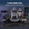 T3 RUSH Fabric Gaming Chair (2023) - Grey/White