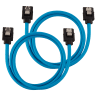 Premium Sleeved SATA 6Gbps 60cm Cable — Blue