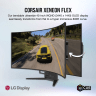 CORSAIR XENEON FLEX 45WQHD240 45-Inch Bendable Gaming Monitor, 3440 x 1440, 240Hz, 0.03ms GtG, HDR with 1000nit Peak Brightness, 1.5M:1 Contrast Ratio, 1.07 Billion Colors