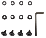 Carbide 275R Tempered Glass/Acrylic Panel Hex Screws, Black