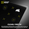 MM Glass Large Precision Gaming Mouse Pad - Black