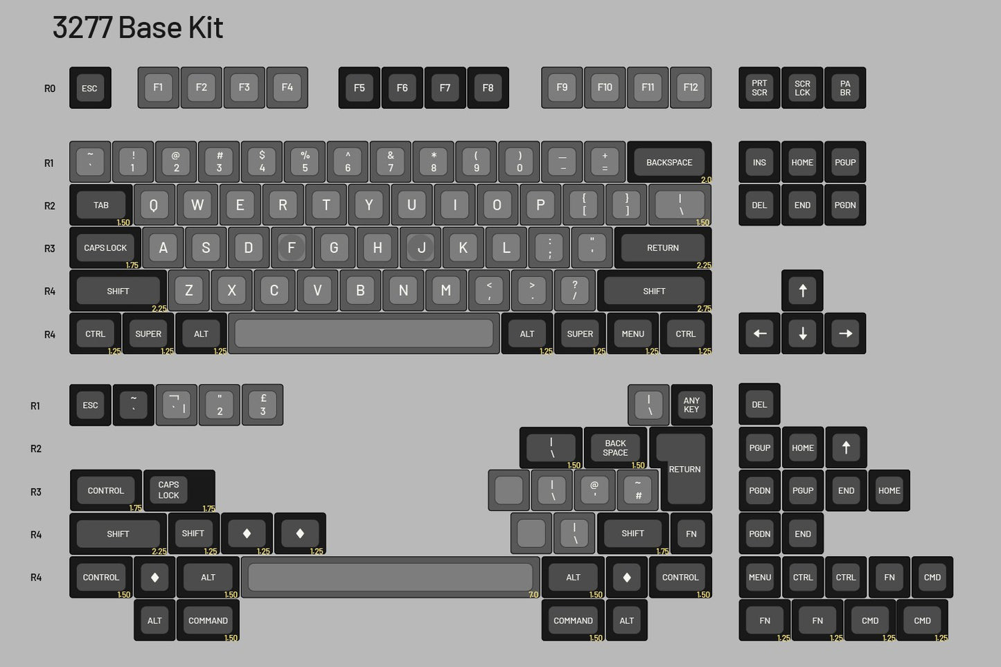 Drop + Matt3o MT3 3277 Custom Keycap Set - Base Kit