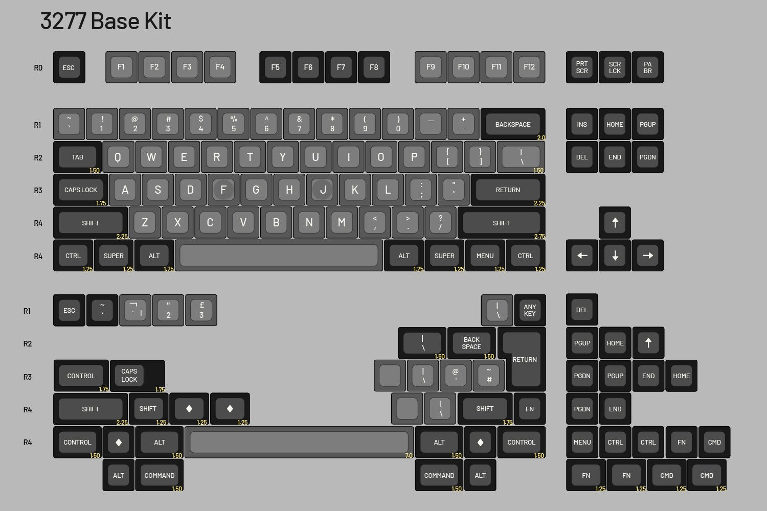 Drop + Matt3o MT3 3277 Custom Keycap Set - Base Kit