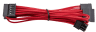 Premium Individually Sleeved SATA Cable, Type 4 (Generation 3) - Red