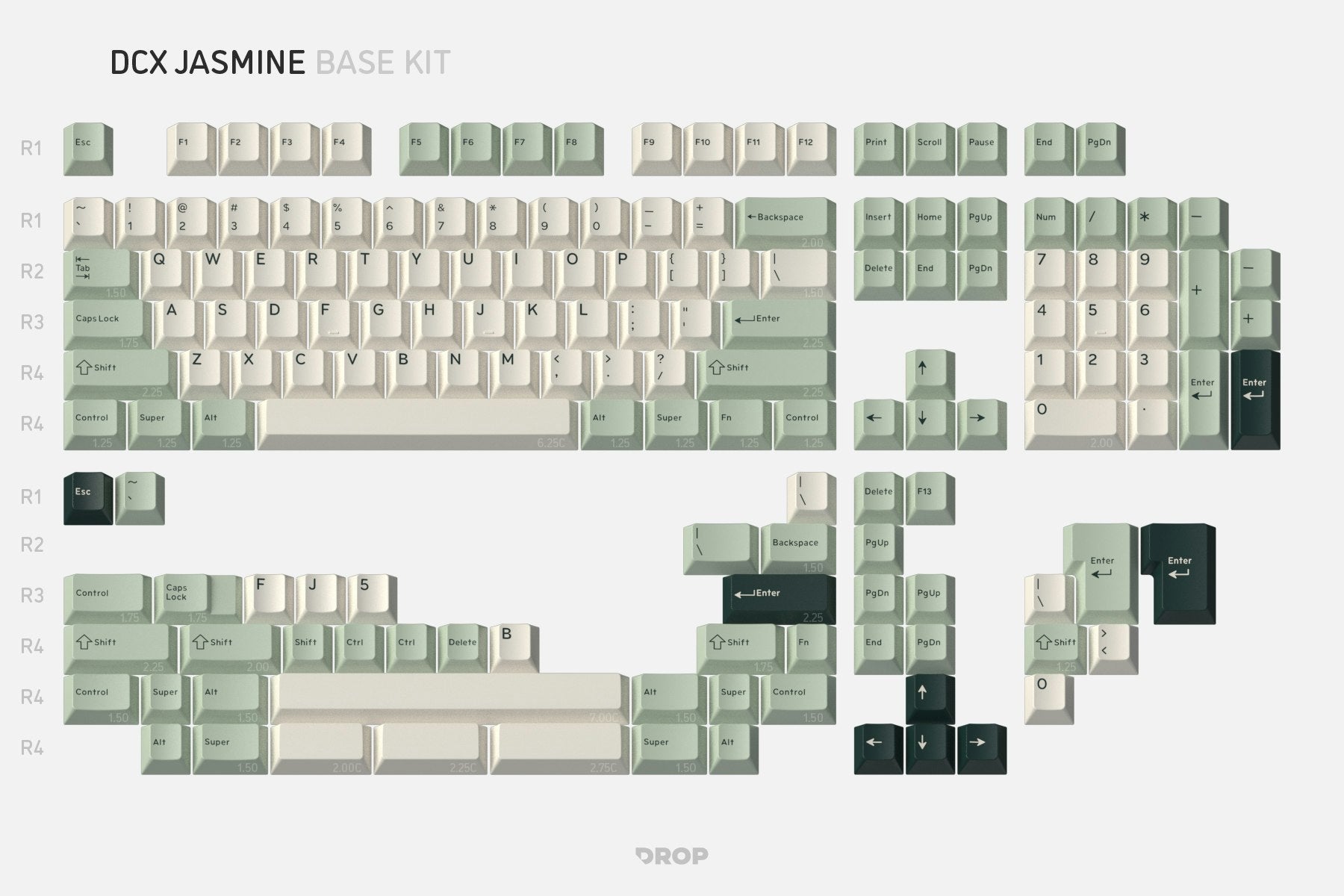Drop DCX Jasmine Keycap Set