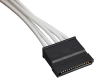 Premium Individually Sleeved SATA Cable, Type 4 (Generation 3) - White