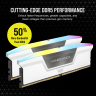 VENGEANCE® RGB 32GB (2x16GB) DDR5 DRAM Up To 6000MT/s CL30 Memory Kit — White