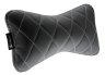 T1 RACE Head/Neck Cushion, Black with White Stitching