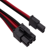 Premium Individually Sleeved PSU Cable Kit Pro Package, Type 4 (Generation 3) - Red/Black