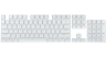PBT DOUBLE-SHOT PRO Keycap Mod Kit — Arctic White (NA)