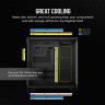 6500X Mid-Tower Dual Chamber PC Case - Black/Obsidian Aluminum