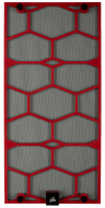 Crystal 570X Front Dust Filter, Red