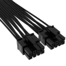Premium Individually Sleeved 12+4pin PCIe Gen 5 12V-2x6 600W cable, Type 4, BLACK