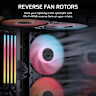 RS120-R ARGB 120mm PWM Reverse Fans Triple Pack