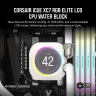 iCUE XC7 RGB ELITE LCD CPU Water Block - White