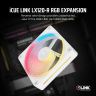 iCUE LINK LX120-R RGB 120mm PWM Reverse Fan Expansion - White