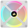 iCUE LINK QX140 RGB 140mm PWM PC Fans Starter Kit with iCUE LINK System Hub - White