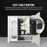 iCUE 5000D RGB AIRFLOW Mid-Tower Case, True White - 3x AF120 RGB ELITE - White Fans - iCUE Lighting Node PRO Controller - High-airflow Design