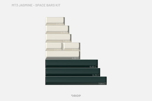 Drop MT3 Jasmine Keycap Set - Space Bars