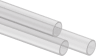 Hydro X Series XT Hardline 12mm Tubing — Satin Transparent