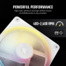 iCUE LINK LX120-R RGB 120mm PWM Reverse Fan Expansion - White
